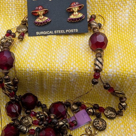 A519 Ten Necklace & Pierced Earring Sets - Picture 7 of 14